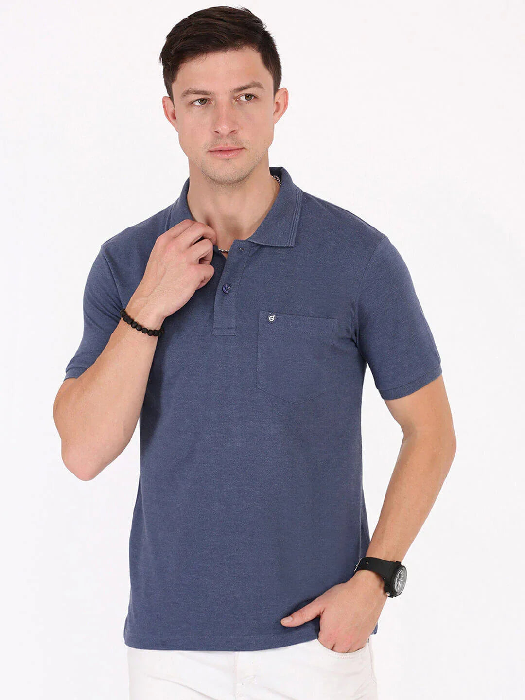 Smartz Basics Pique Polo T-Shirt With Pocket - Luvani Trends & Lifestyle