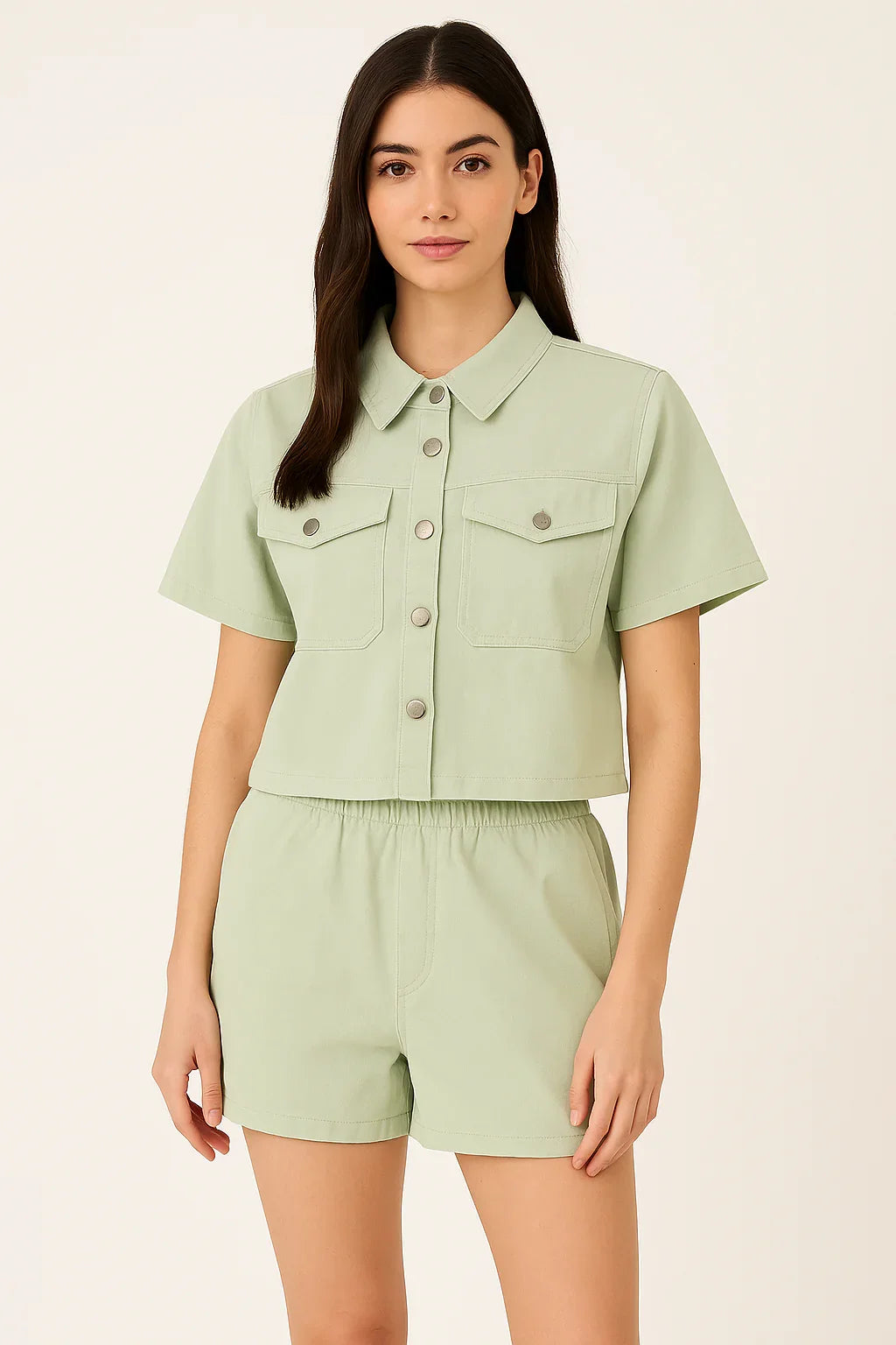 Women’s Cotton Coord Set - Shirt & Shorts - Luvani Trends & Lifestyle