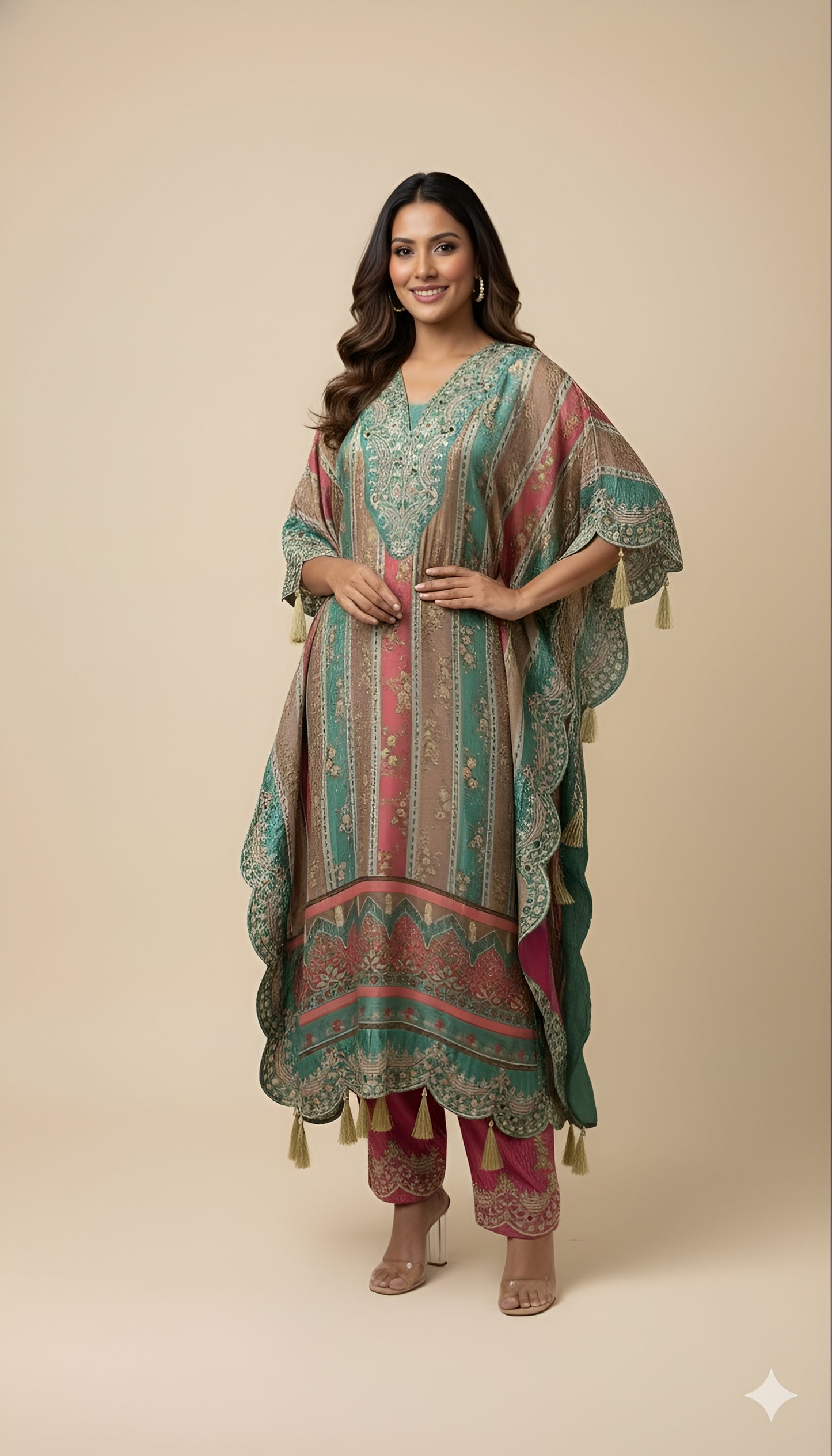 The 'Desert Rose' Kaftan Set