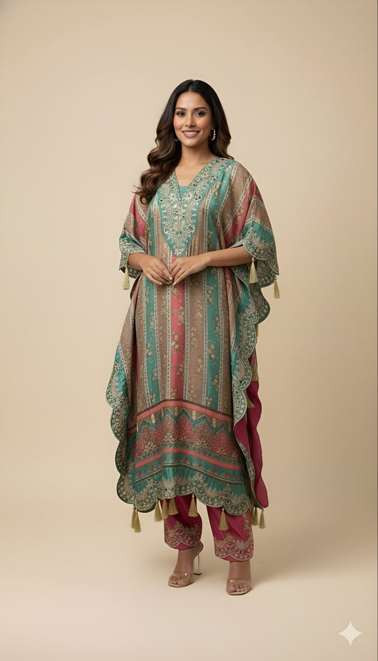 The 'Desert Rose' Kaftan Set