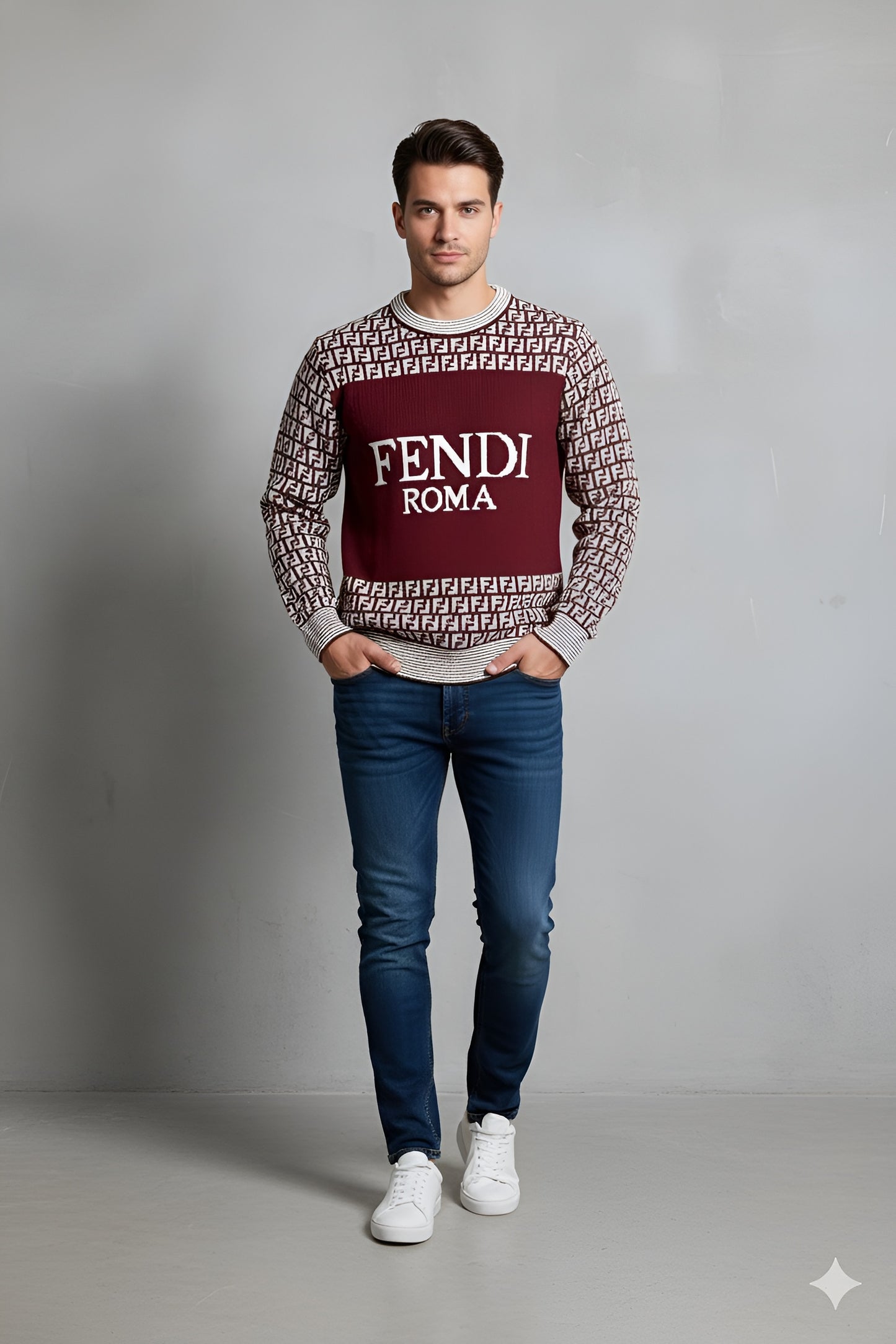 FENDI FF Logo Pullover | Designer Fashion