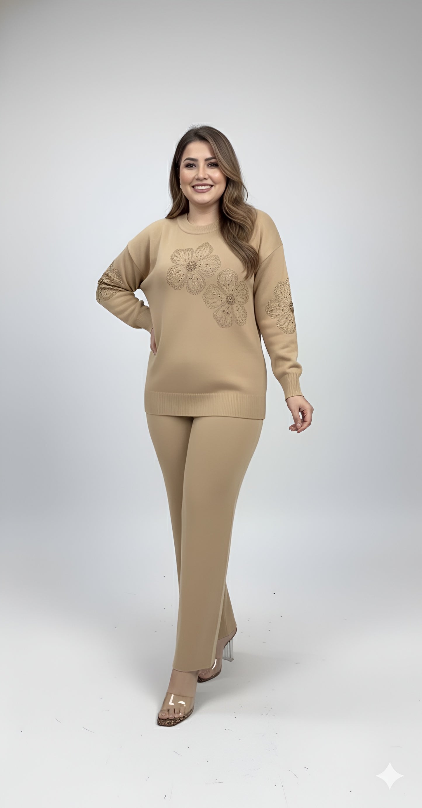 Floraison Two-Piece Sweater Set