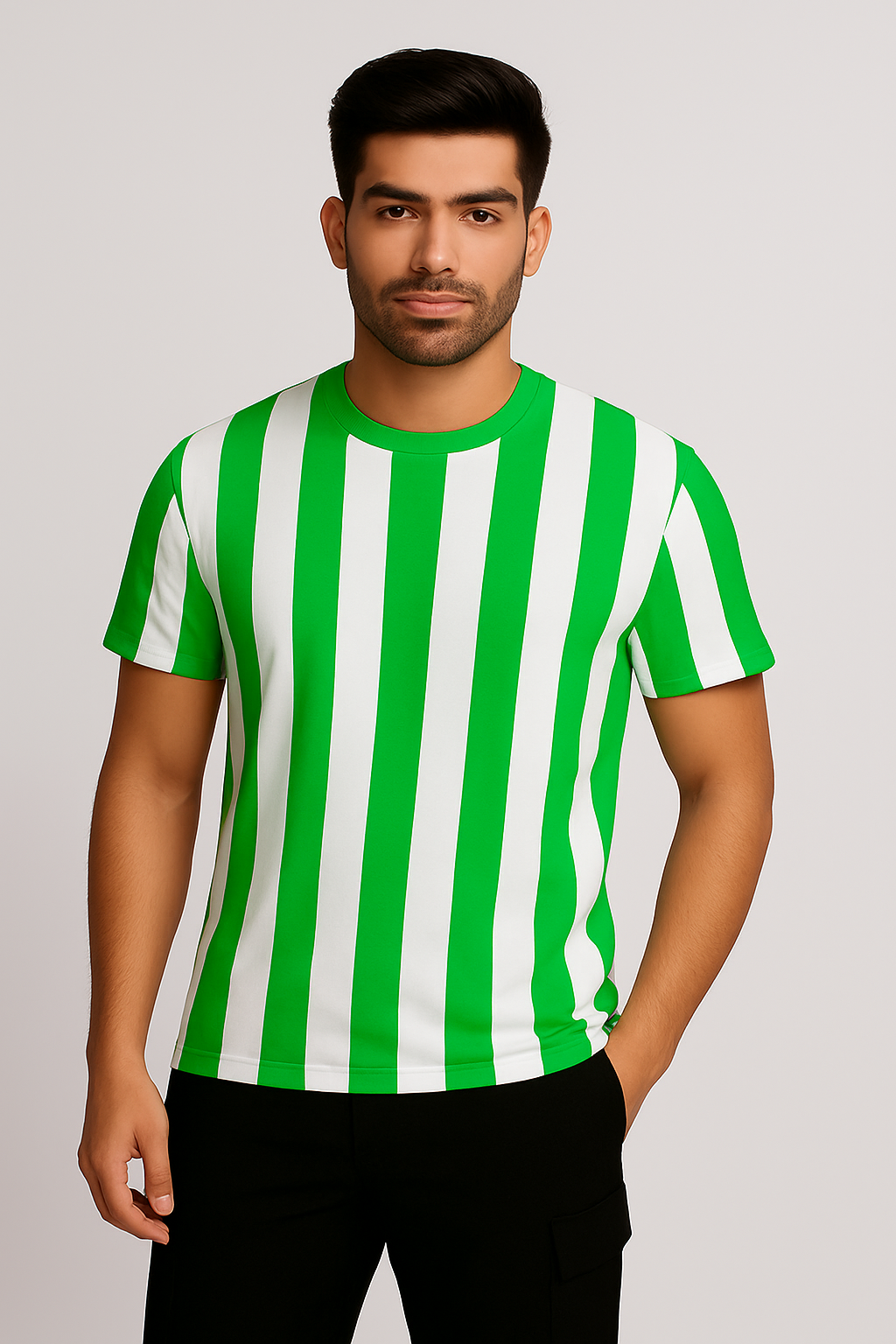 Round Neck Tshirt Green color