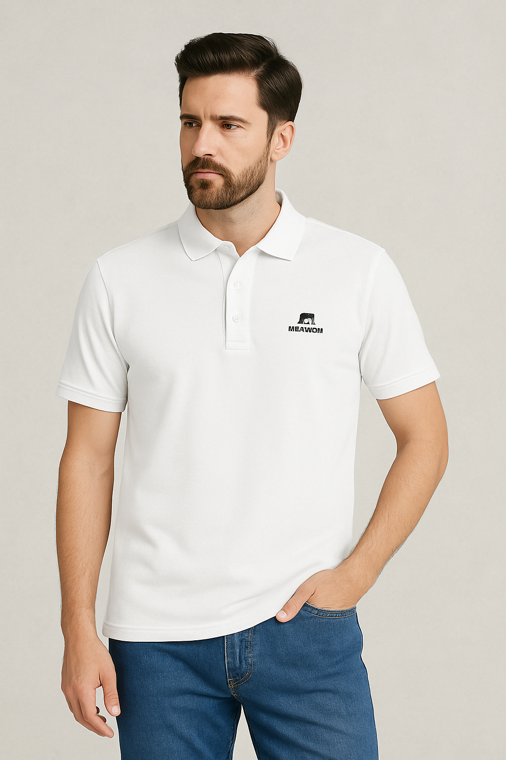 Polo Tshirt White color