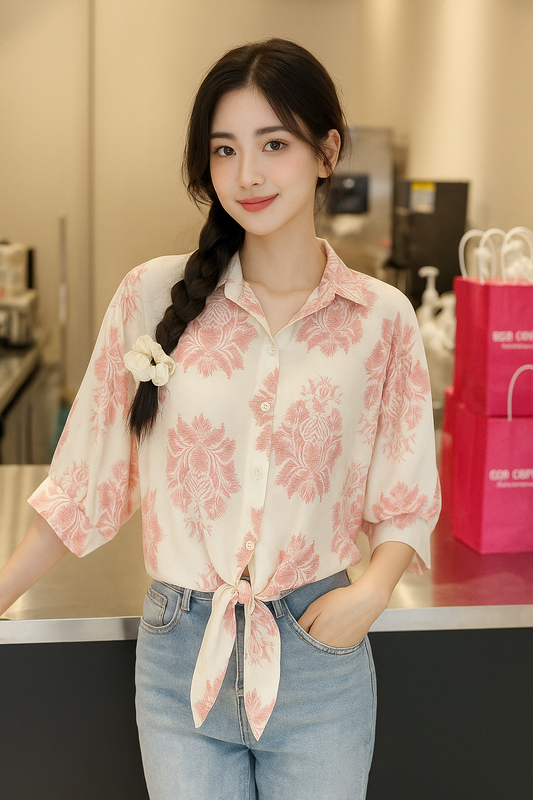 Tie-up shirt
