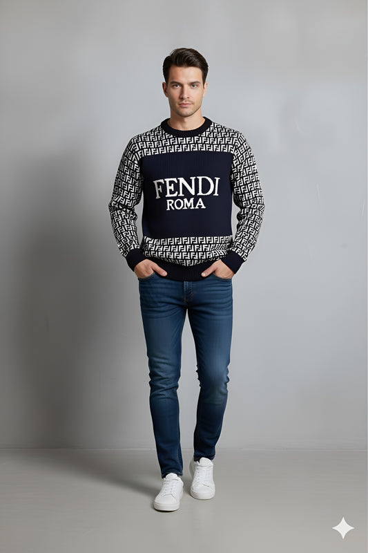 FENDI FF Logo Pullover | Designer Fashion