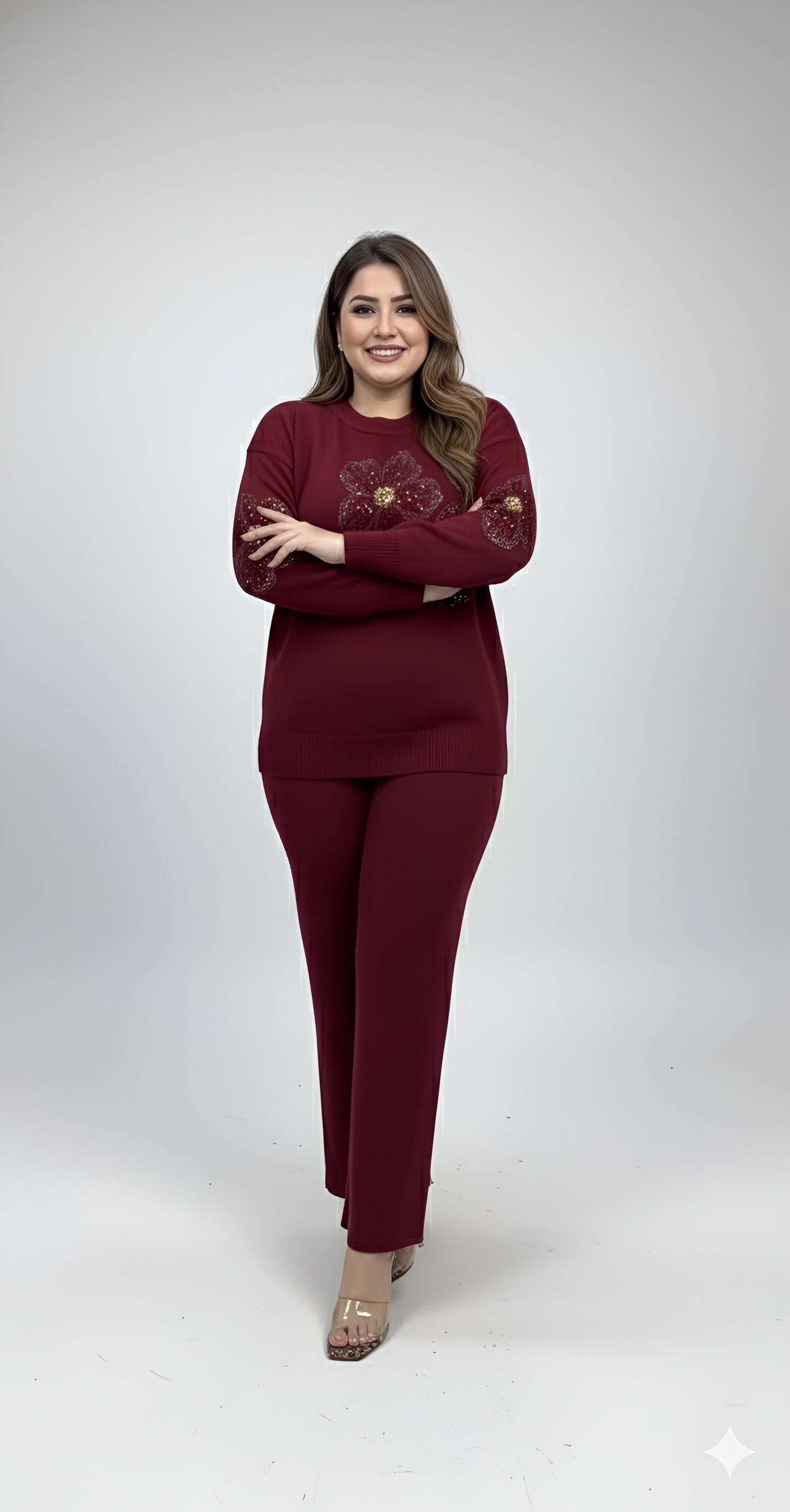 Floraison Two-Piece Sweater Set