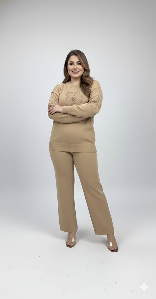 Floraison Two-Piece Sweater Set