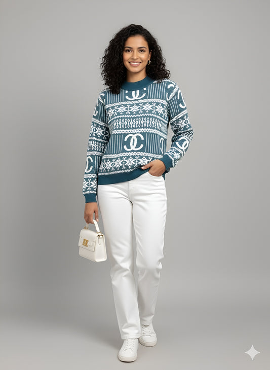The Designer-Inspired Fair Isle Crewneck