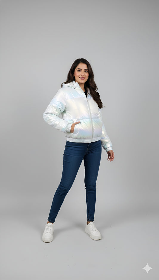 The Iridescent Puffer Jacket | Your New Statement Outerwear
